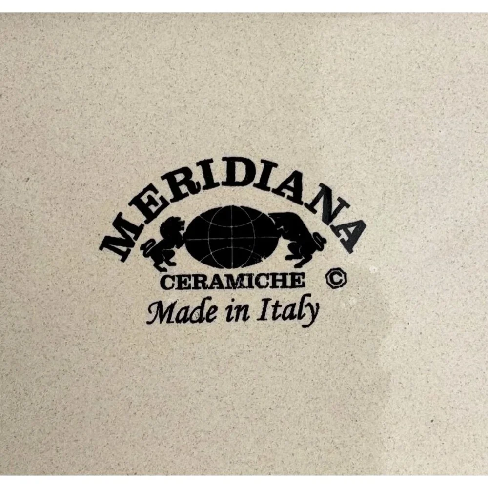 Meridiana‎ Ceramiche Hand-Painted Italian Rectangular Vanity Tray 6”x4” Trinket